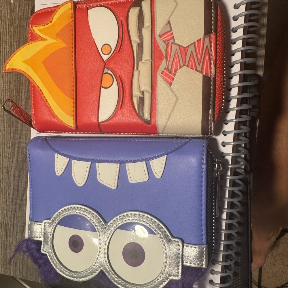 Loungefly Red and Blue Character Wallets
Anger from inside out 2 wallet